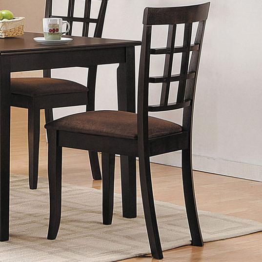 Acme Furniture Cardiff ACME06851 Espresso Side Chair w/ Upholstered